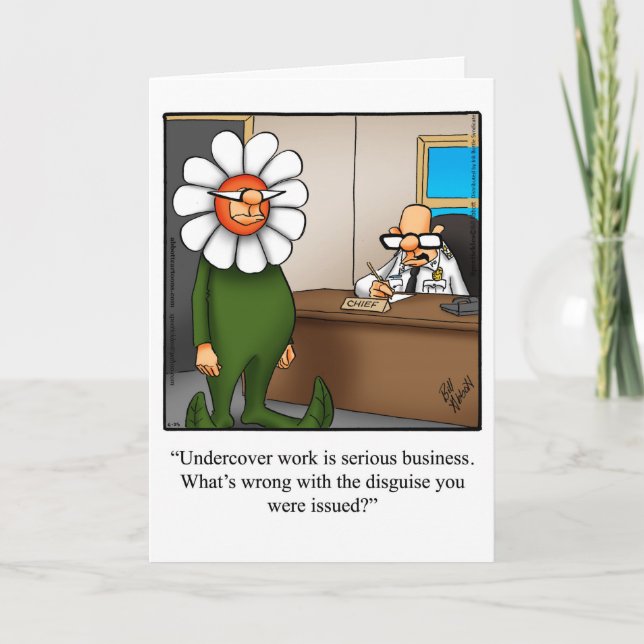 Funny New Job Congratulations Greeting Card (Front)