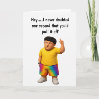 Funny new job promotion congratulations card