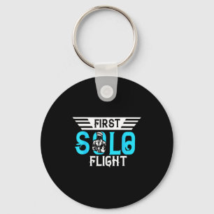 Funny New Lot Design First Solo Flight Aircraft Lo Key Ring