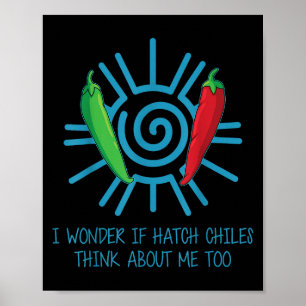 Funny New Mexico Peppers Hatch Chili  Poster