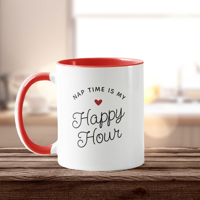 Funny New Mum Nap time Happy Hour Tired Mum Mug (Creator Uploaded)