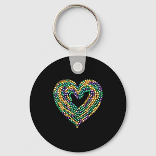 Funny New Orleans Beads Heart We Stand Nola Strong Key Ring