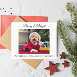 Funny New Parents Baby Photo Christmas Card<br><div class="desc">All new parents will be able to relate to this cute funny new baby Christmas card.  Personalise with 1 photo on the front and 3 photos on the back along with all your babys birth stat information.  Visit my christmas card collection to view all new baby holiday card options.</div>
