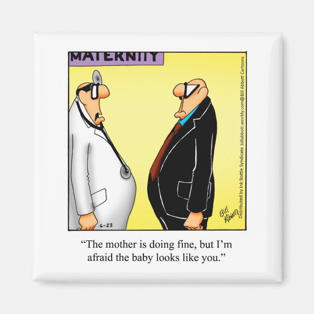 Funny New Parents Humour Magnets (Front)