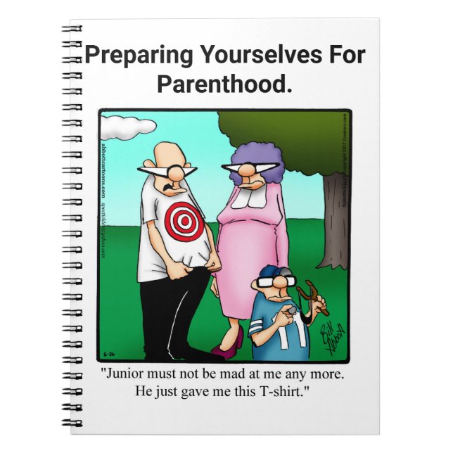 Funny New Parents Humour Notebook  (Front)