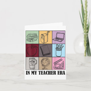 Funny New Teacher Quote In My Teacher Era Cool Tea Card