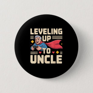 Funny New Uncle Art For Uncle Men From Nephew Niec 6 Cm Round Badge