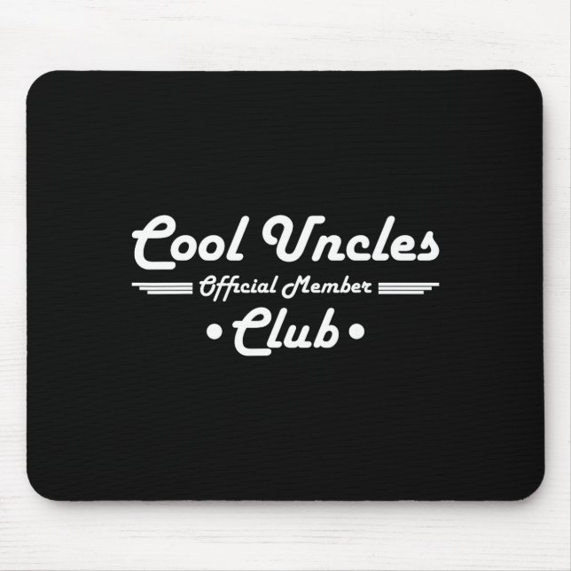 Funny New Uncle Pregnancy Announcement Cool Uncles Mouse Pad (Front)