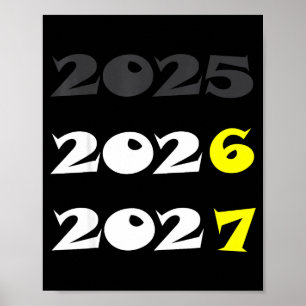 Funny New Year 2026 Six Seven 67 Meme  Poster
