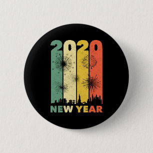 Funny New Years Eve 2020 Party Matching Family T S 6 Cm Round Badge