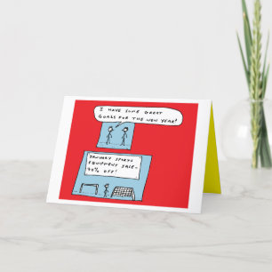 Funny New Year's Group Cartoon Holiday Card
