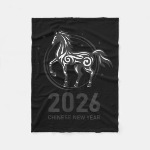 Funny New Years - Happy Chinese New Year 2026 - Fi Fleece Blanket
