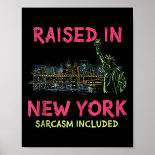 Funny New York City Night Skyline Vintage Tank Top Poster