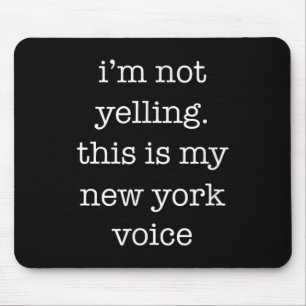 Funny New York Shirt This Is My New York Voice Sar Mouse Pad