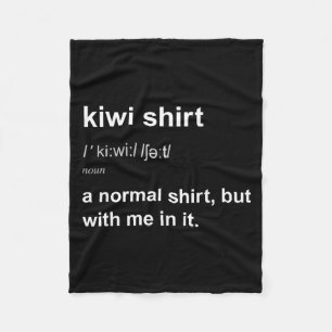 Funny New Zealand For Men Women Kiwi Gift Humour  Fleece Blanket