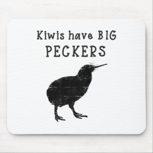 Funny New Zealand Quote Kiwis Have Big Peckers Quo Mouse Pad
