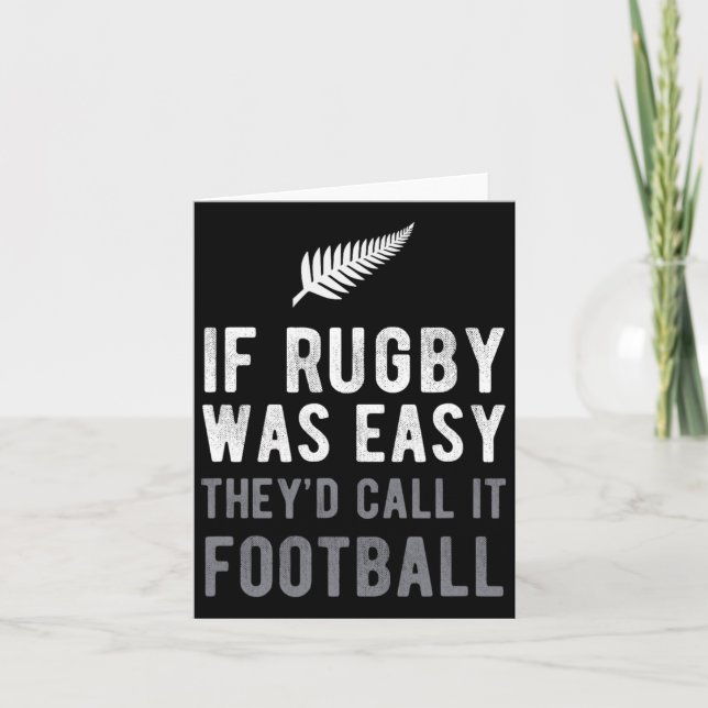 Funny New Zealand Rug  Card (Front)
