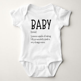 Funny Newborn Hilarious Baby Defintion Baby Bodysuit