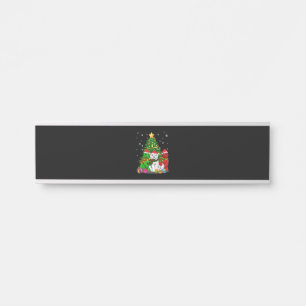 Funny Newfie Funny Newfoundland Dog Christmas Door Sign