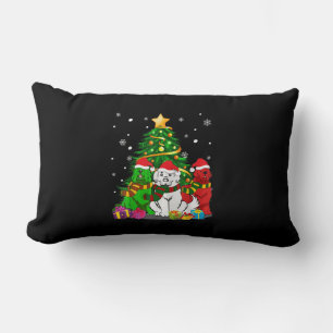 Funny Newfoundland Dog Christmas Best Gift Lumbar Cushion