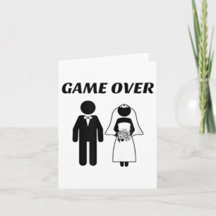 Funny Newlywed Bride And Groom _1 Card