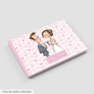 Funny Newlyweds Humor Wedding Guest book
