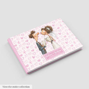 Funny Newlyweds Humour Wedding Guest book