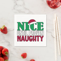 Funny Nice Until Proven Naughy Christmas Joke