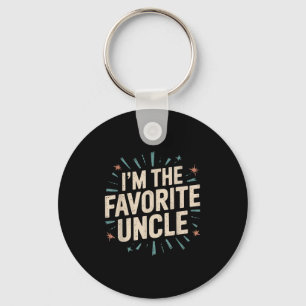 Funny Niece Nephew Cool Uncle Im The Favourite Unc Key Ring