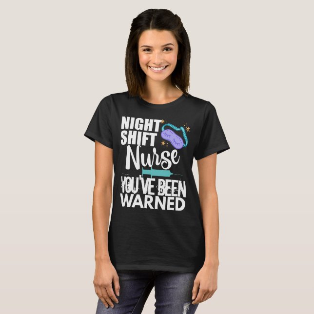 Funny Night Shift Nurse Women's Shirt (Front Full)