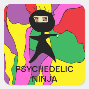 FUNNY NINJA CARTOON STICKERS