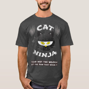 Funny Ninja Cat Meme Ninjutsu Anime Kawaii Lover T-Shirt
