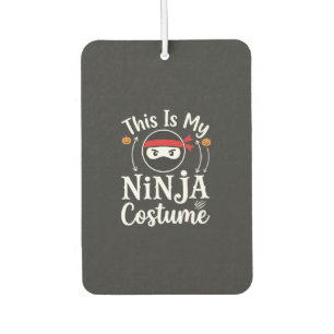 Funny Ninja Costume Halloween Design_1 Car Air Freshener