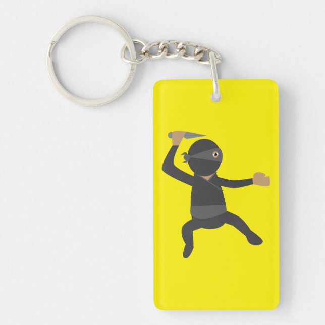 Funny Ninja Key Ring (Front)