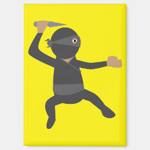 Funny Ninja Magnet