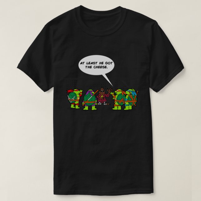 Funny Ninjas Hilarious Turtle Rat Trap toon T-Shirt (Design Front)