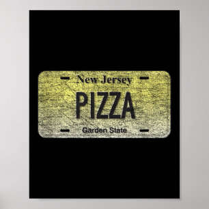 Funny Nj State Vanity License Plate Zza Poster