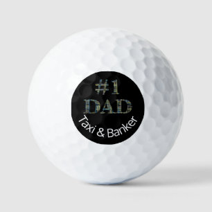 Funny No. 1 Dad Personalised Father’s Day Golf Balls