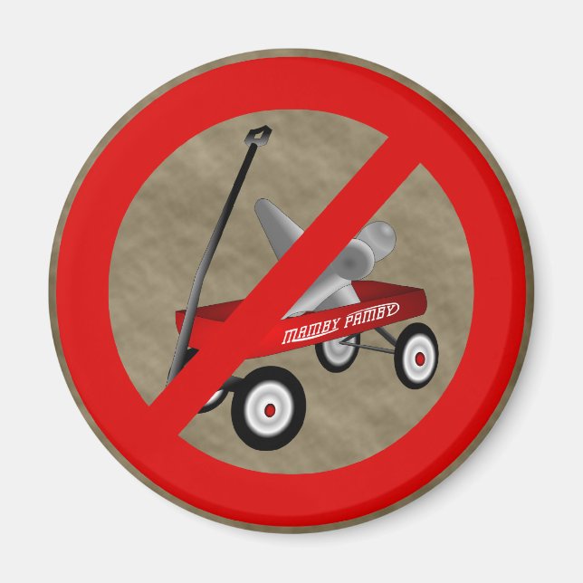 Funny No Jack Wagons Magnet (Front)