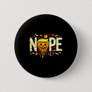 Funny No Kings Halloween 2025 Distressed Usa Flag  6 Cm Round Badge
