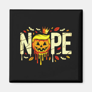 Funny No Kings Halloween 2025 Distressed Usa Flag  Magnet