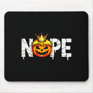 Funny No Kings Halloween 2025 Distressed Usa Flag Mouse Pad
