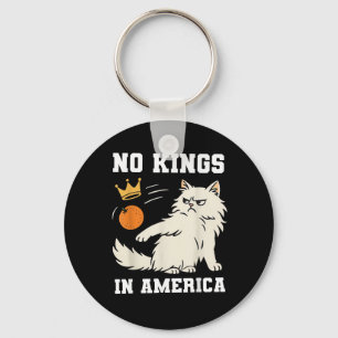 Funny No Kings In America Retro Classic Key Ring