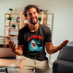 Funny No Phishing Shark T-Shirt