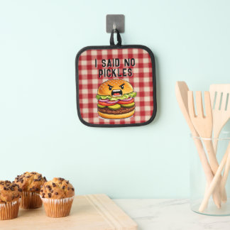 Funny No Pickles Pot Holder