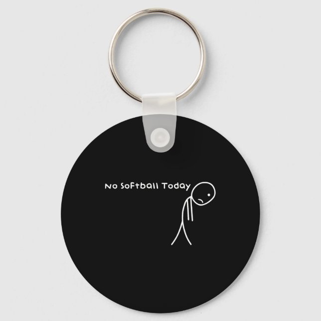 Funny No Softll Today For Softll Lovers Players Fa Key Ring (Front)