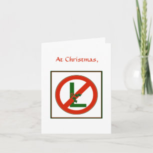 Funny Noel "No L" Christmas Card