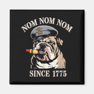 Funny Nom I EAT Crayons Since 1775 Veterans Magnet