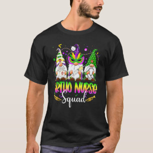 Funny Nordic Gnomes Ortho Nurse Squad Mardi Gras C T-Shirt