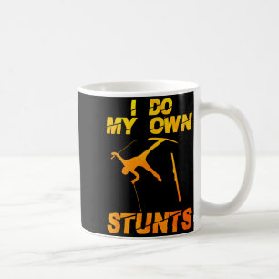 Funny nordic mountain skiing art for men women coffee mug